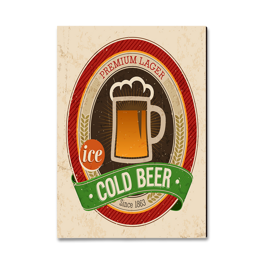 Magnet: Classic Edge - Cold Beer