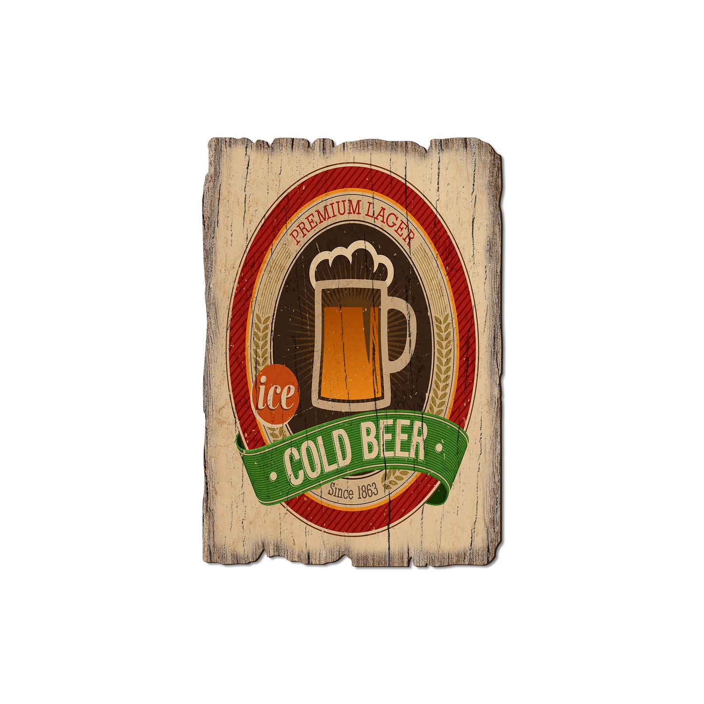 Cold Beer - Rustic Edge Postcards & Magnets Rustic Edge Magnet (5pk // $2.80ea)