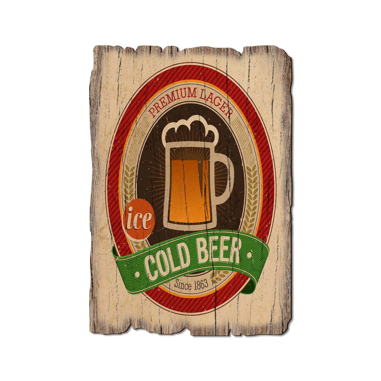Cold Beer - Rustic Edge Postcards & Magnets Rustic Edge Postcard (5pk // $2.80ea)