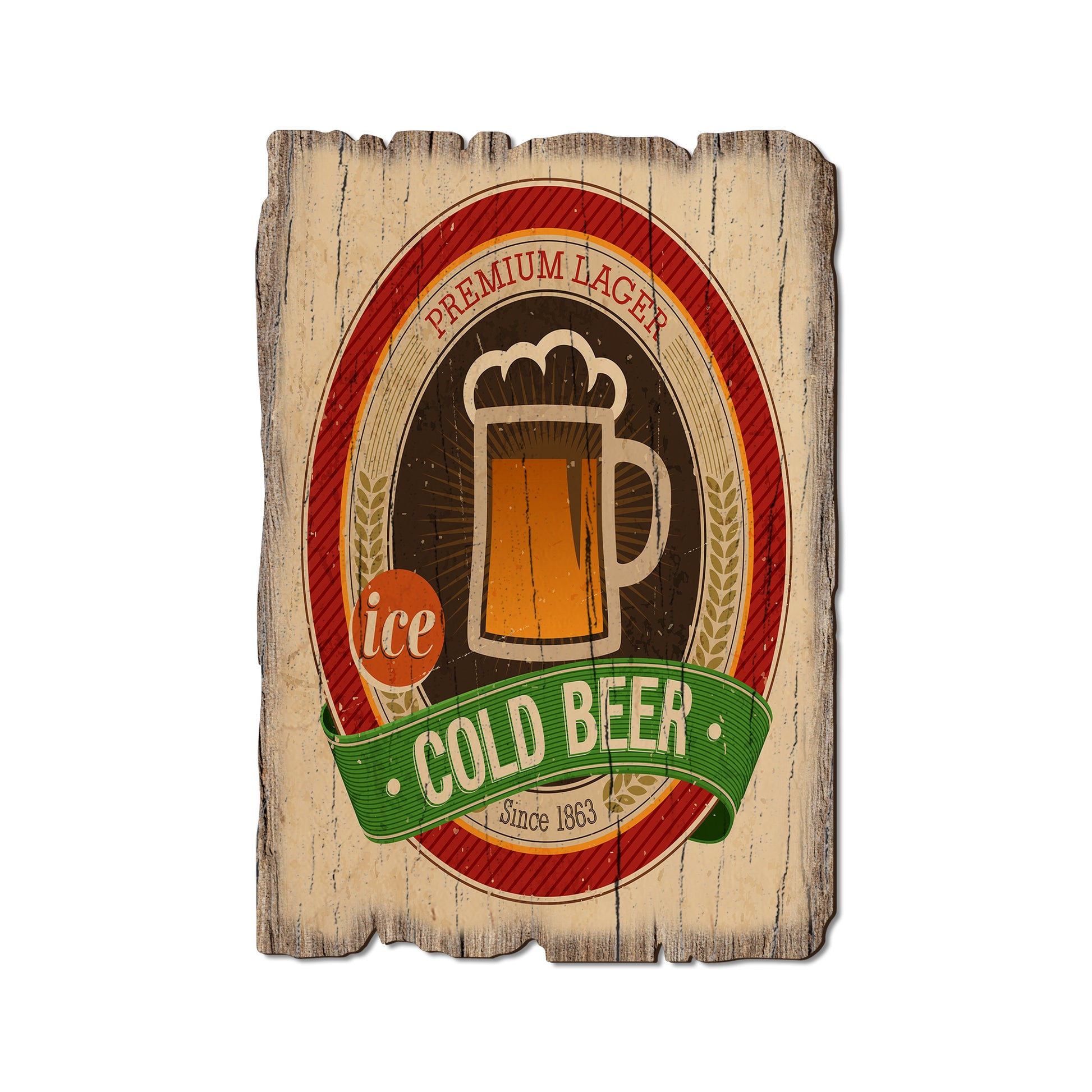 Cold Beer - Rustic Edge Postcards & Magnets Rustic Edge Postcard (5pk // $2.80ea)