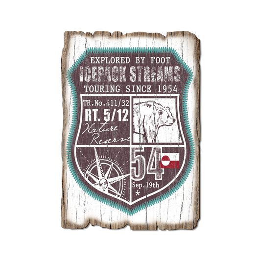 Greeting Card: Weathered Edge - Ice Pack Streams