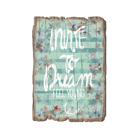 Greeting Card: Weathered Edge - Invite To Dream