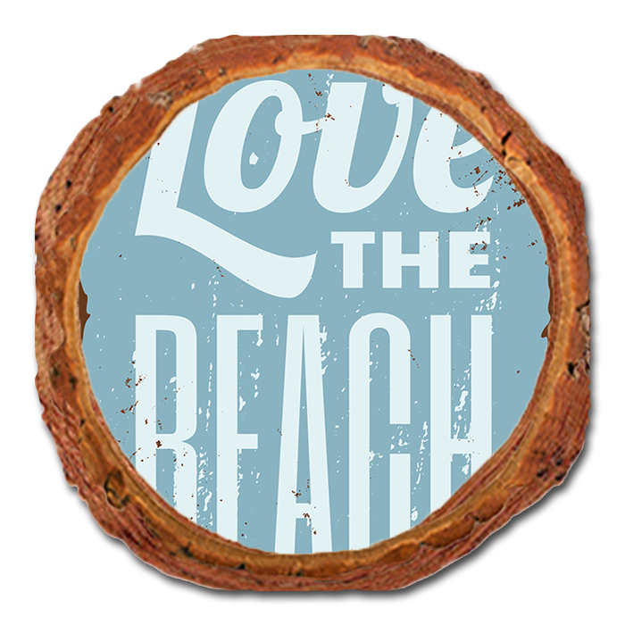 Coaster: Live Edge - Love the Beach (Pack of 5)