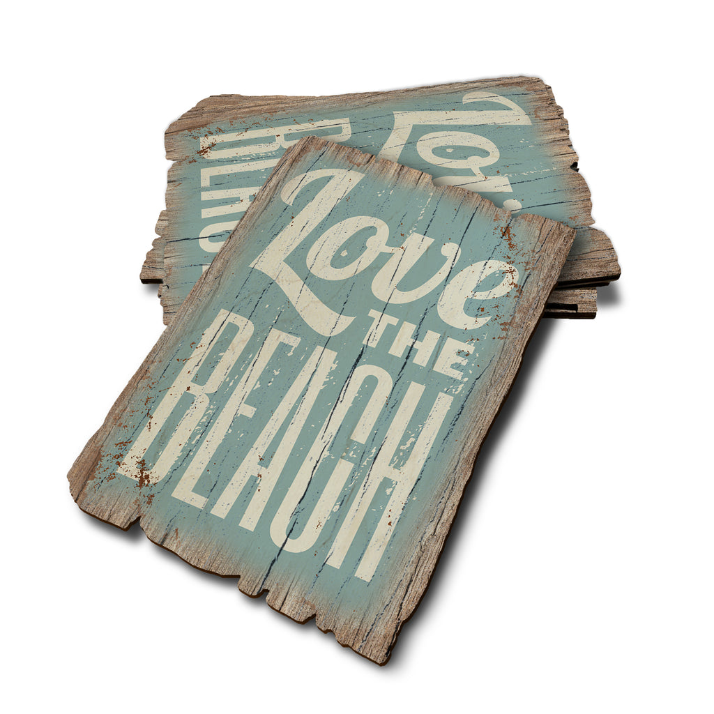 Love The Beach - Weathered Edge Rustic Edge Postcard (5pk // $2.80ea)