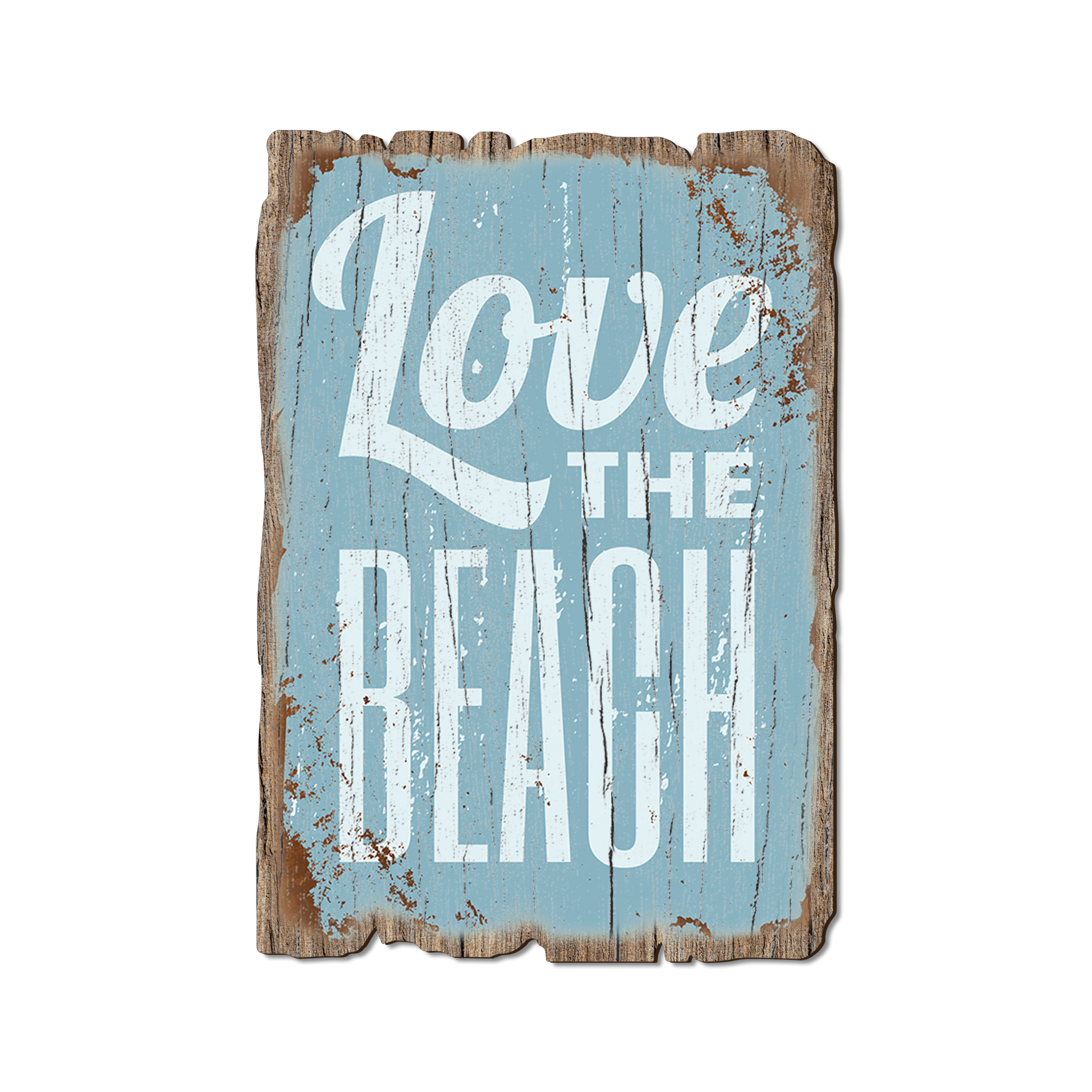 Ornament: Weathered Edge - Love the Beach (Pack of 5)