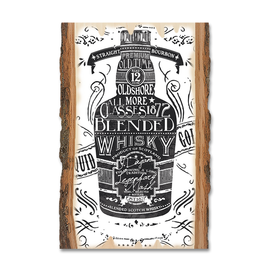 Greeting Card: Live Edge - Liquid Whiskey Gold