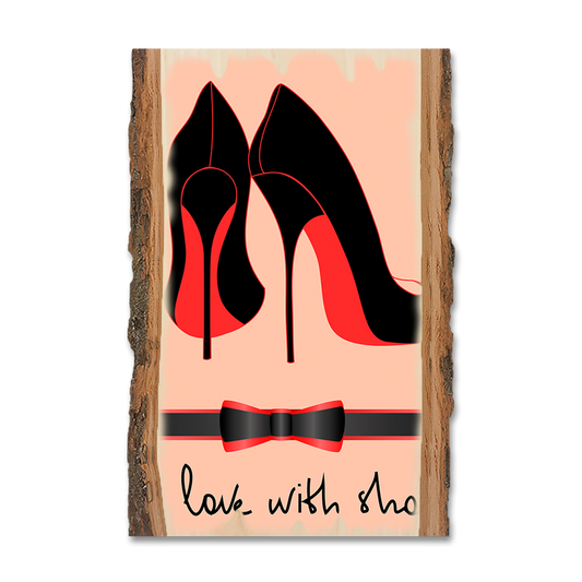 Greeting Card: Live Edge - In Love With Shoes
