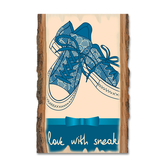 Greeting Card: Live Edge - In Love With Sneakers