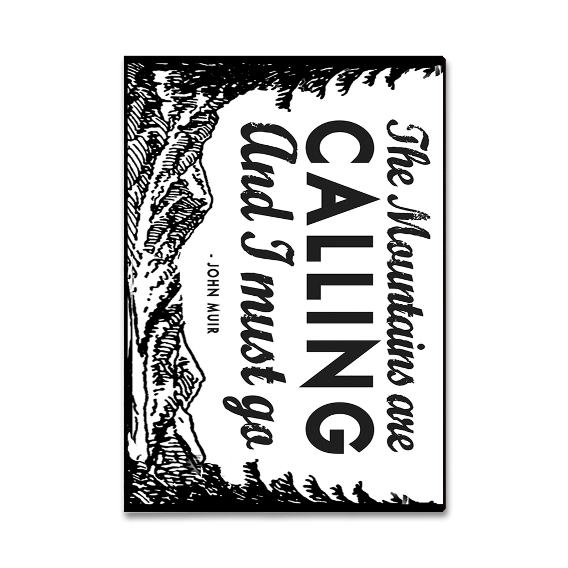 Greeting Card: Classic Edge - The Mountains Are Calling