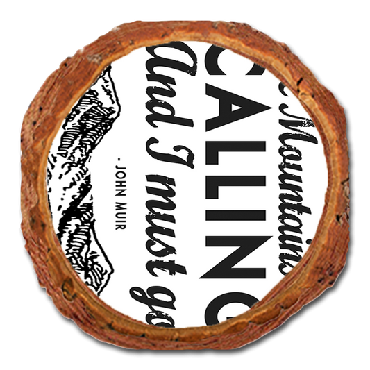 Coaster: Live Edge - The Mountains Are Calling (Pack of 5)
