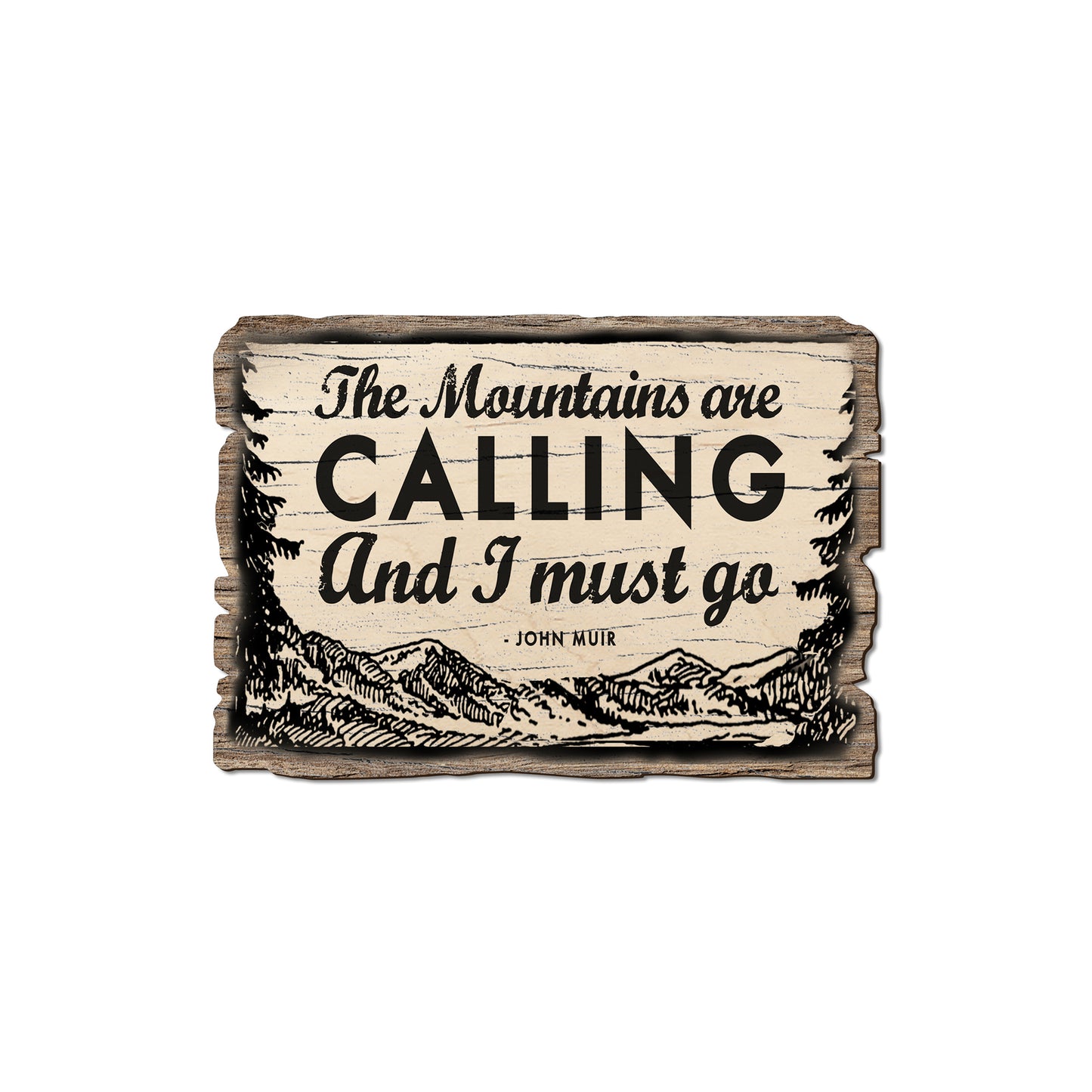 The Mountains Are Calling - Rustic Edge Postcards & Magnets Rustic Edge Magnet (5pk // $2.80ea)