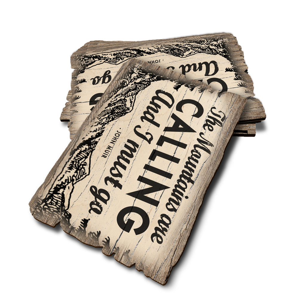 The Mountains Are Calling - Weathered Edge Rustic Edge Postcard (5pk // $2.80ea)