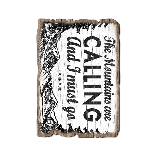 Greeting Card: Weathered Edge - The Mountains Are Calling