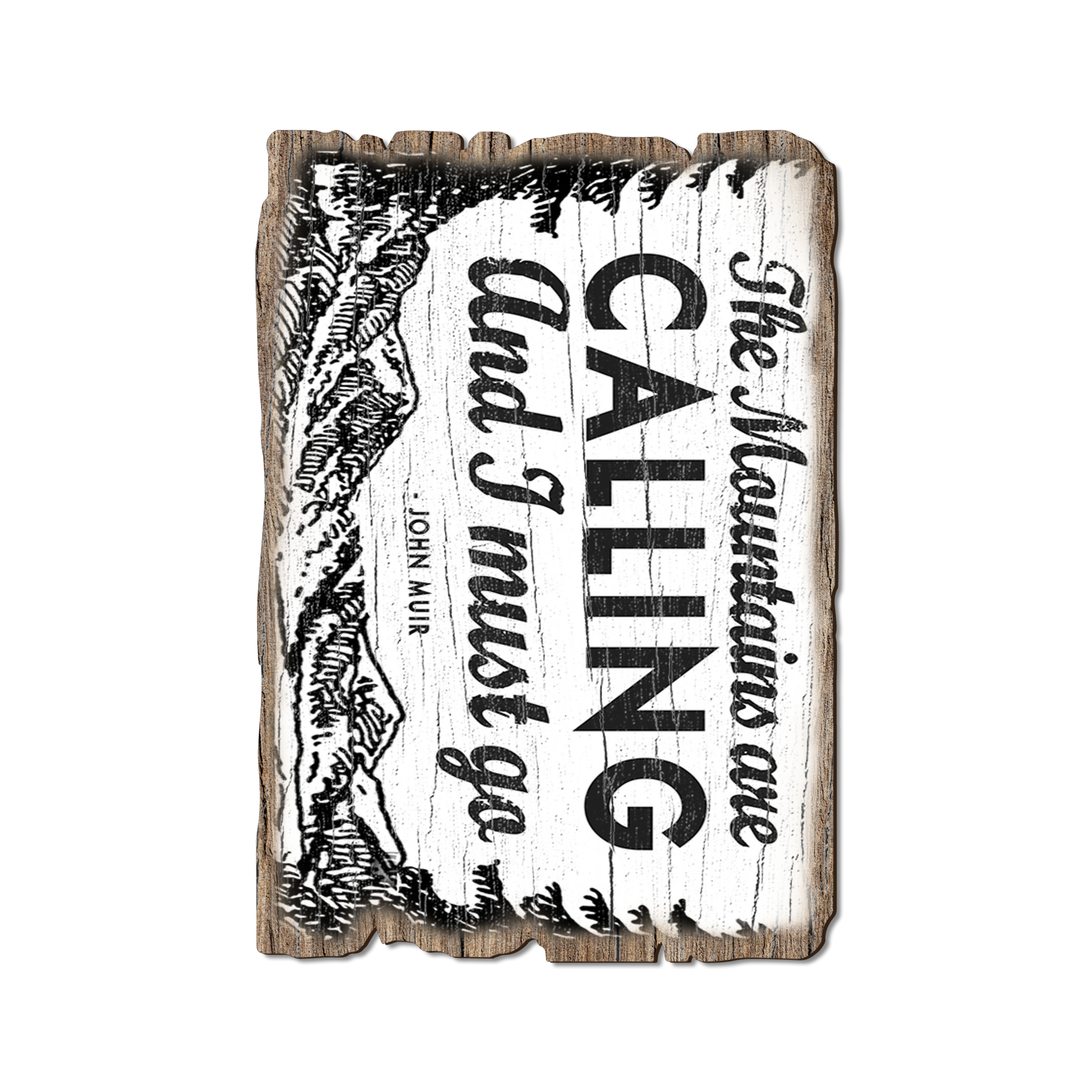 Postcard: Weathered Edge - The Mountains Are Calling