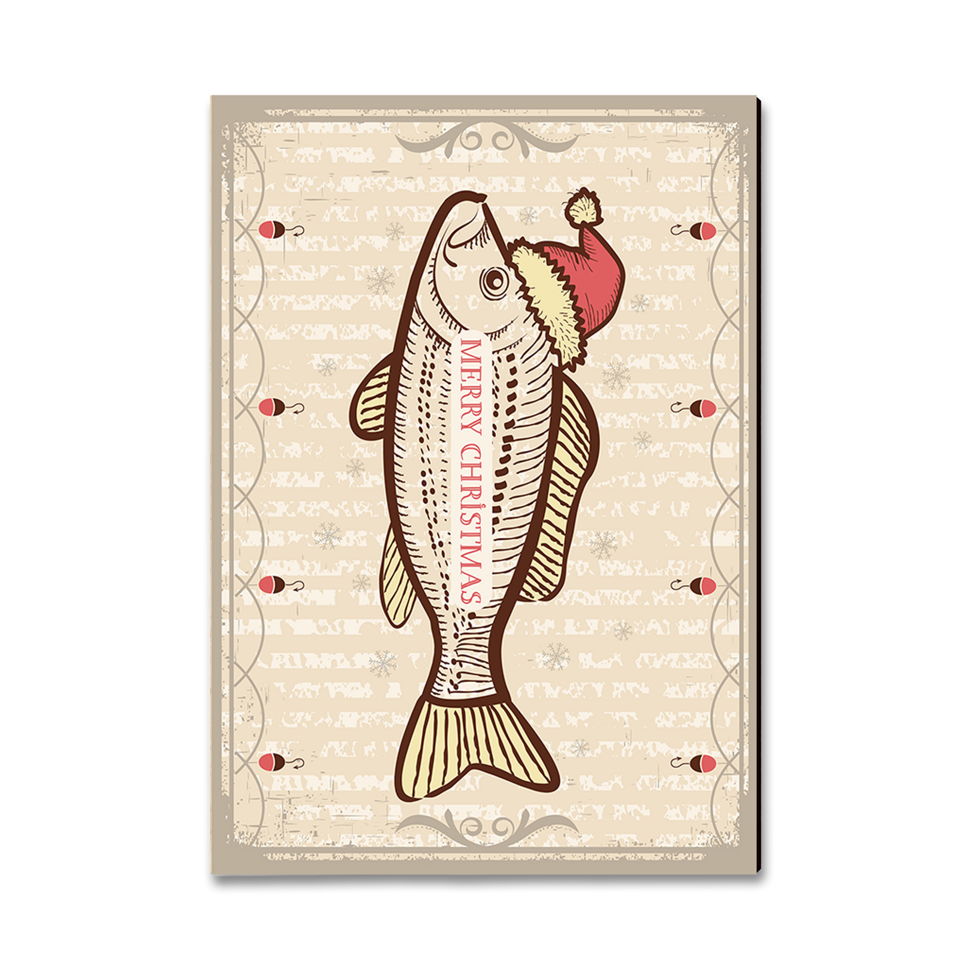 Postcard: Classic Edge - Christmas Fish