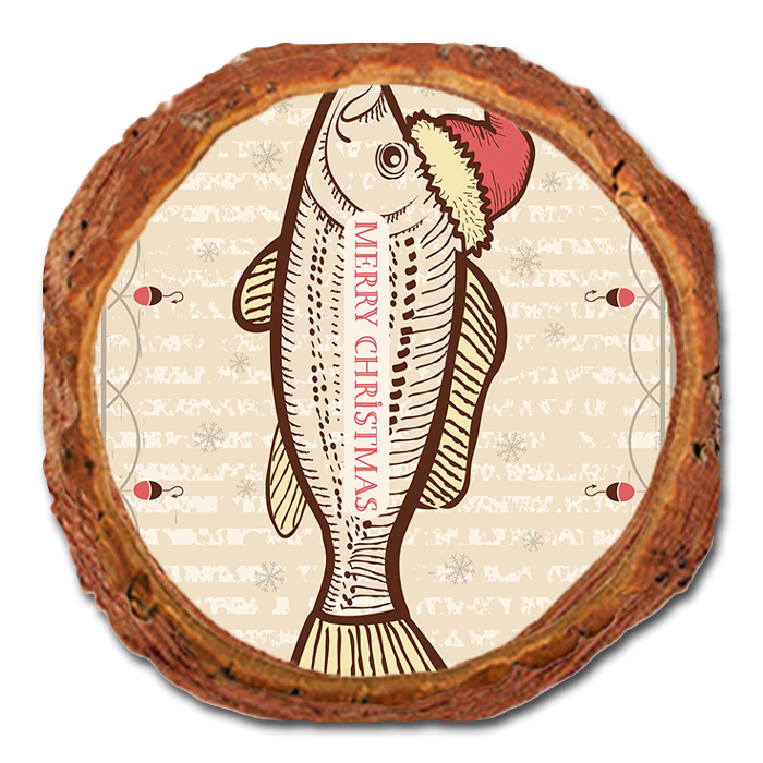 Coaster: Live Edge - Christmas Fish (Pack of 5)