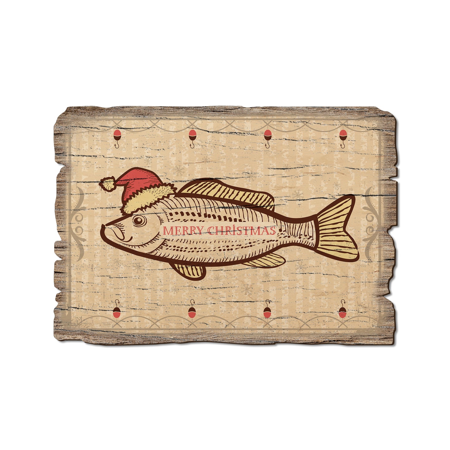 Christmas Fish - Rustic Edge Postcards & Magnets Rustic Edge Postcard (5pk // $2.80ea)
