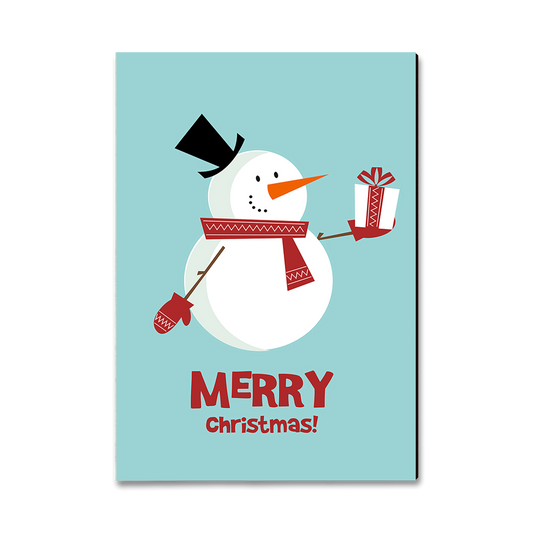 Magnet: Classic Edge - Merry Christmas Snowman (Pack of 5)