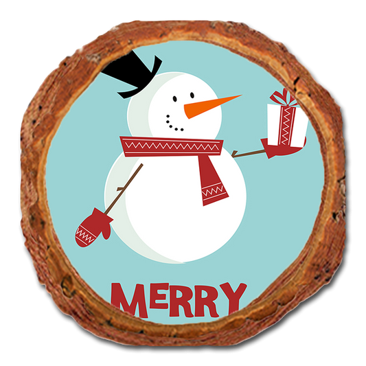Coaster: Live Edge - Merry Christmas Snowman (Pack of 5)