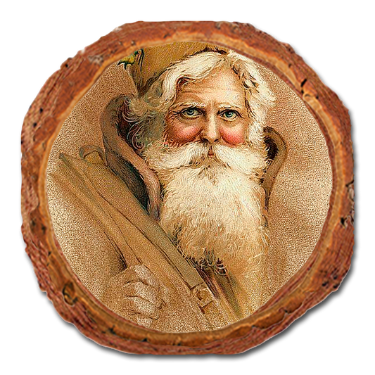 Coaster: Live Edge - Father Christmas