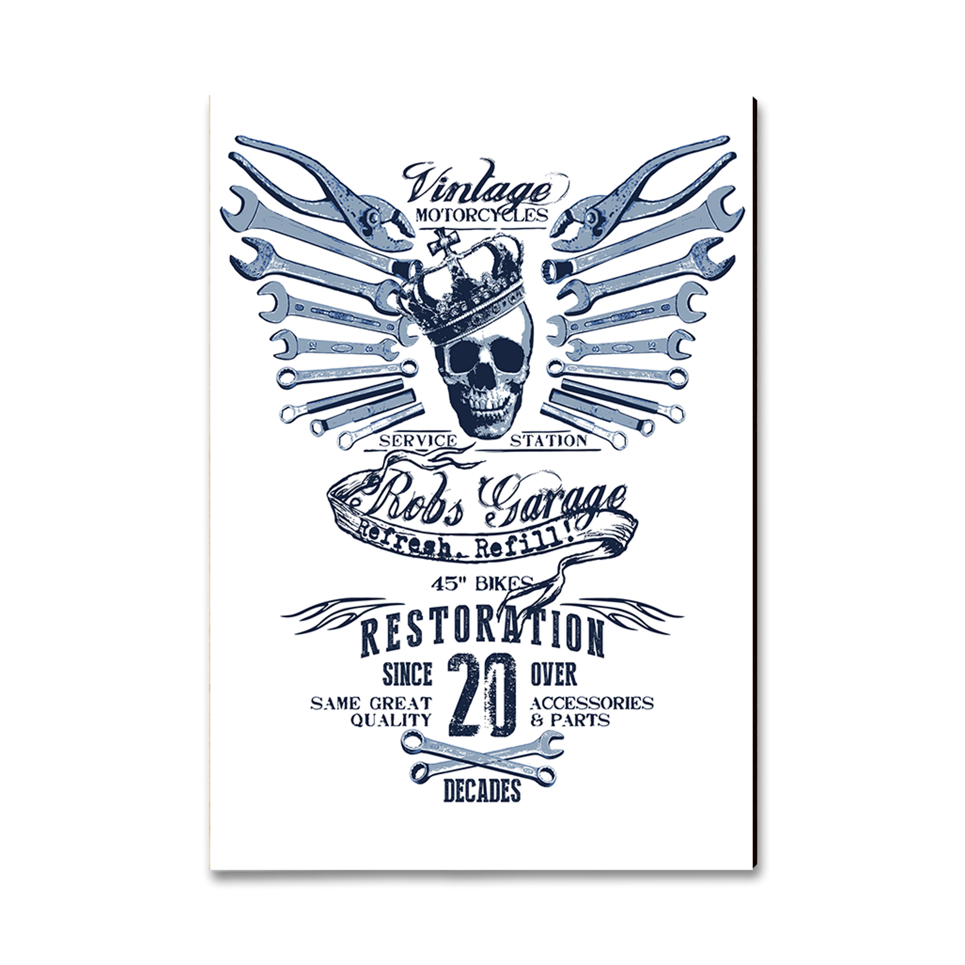 Ornament: Classic Edge - Motorcycle Restoration