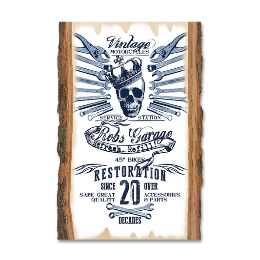Greeting Card: Live Edge - Motorcycle Restoration