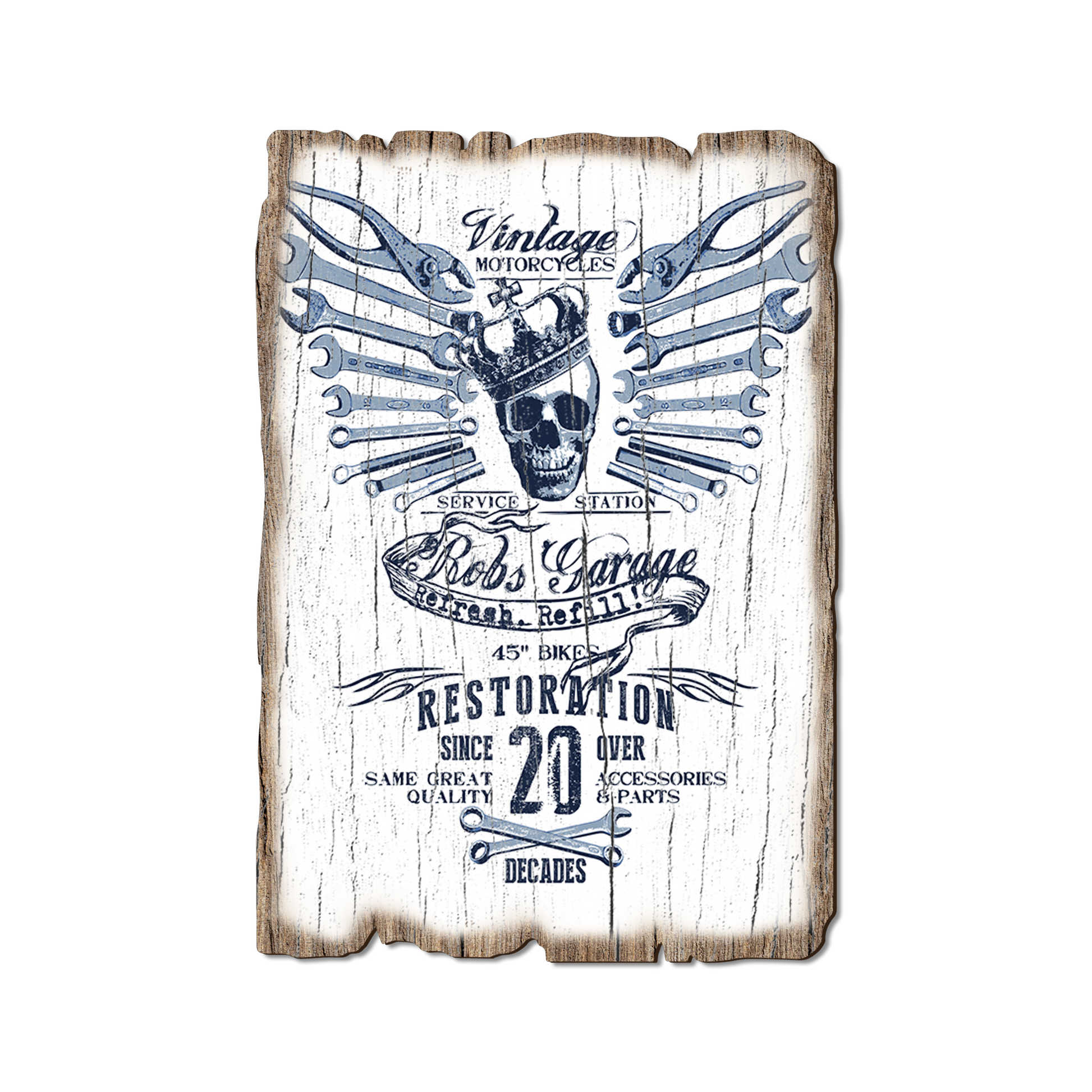 Postcard: Weathered Edge - Motorcycle Restoration