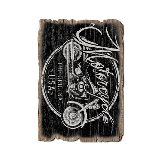Greeting Card: Weathered Edge - Motorcycle The Original