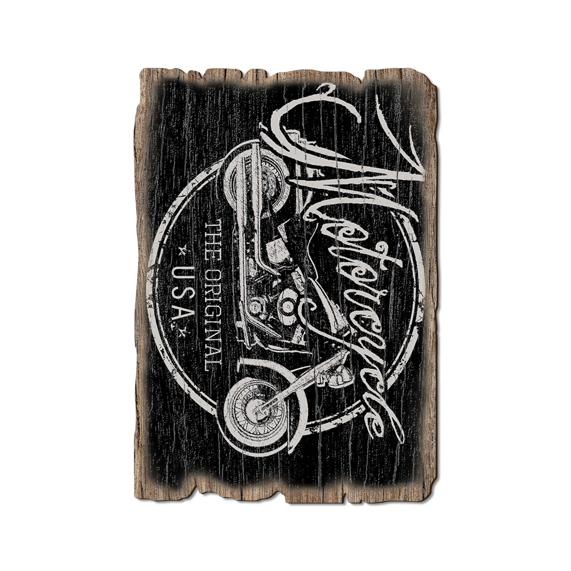 Ornament: Weathered Edge - Motorcycle The Original