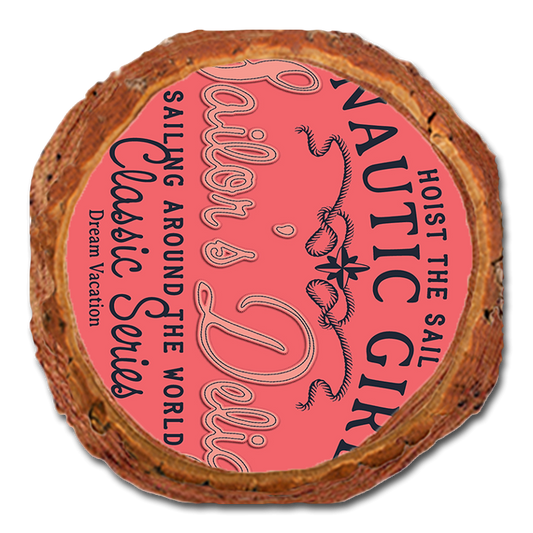 Coaster: Live Edge - Nautical Girl Sailors (Pack of 5)