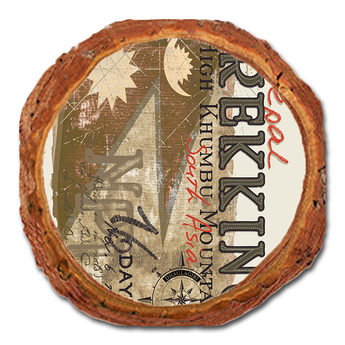Coaster: Live Edge - Nepal Trekking Mountains