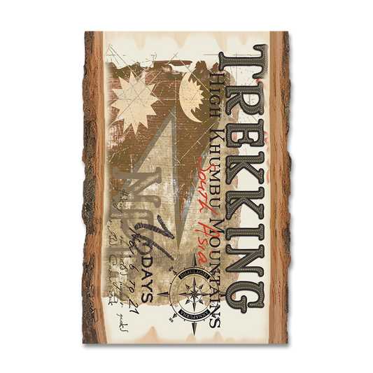Greeting Card: Live Edge - Nepal Trekking Mountains