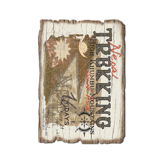 Greeting Card: Weathered Edge - Nepal Trekking Mountains (Pack of 5)