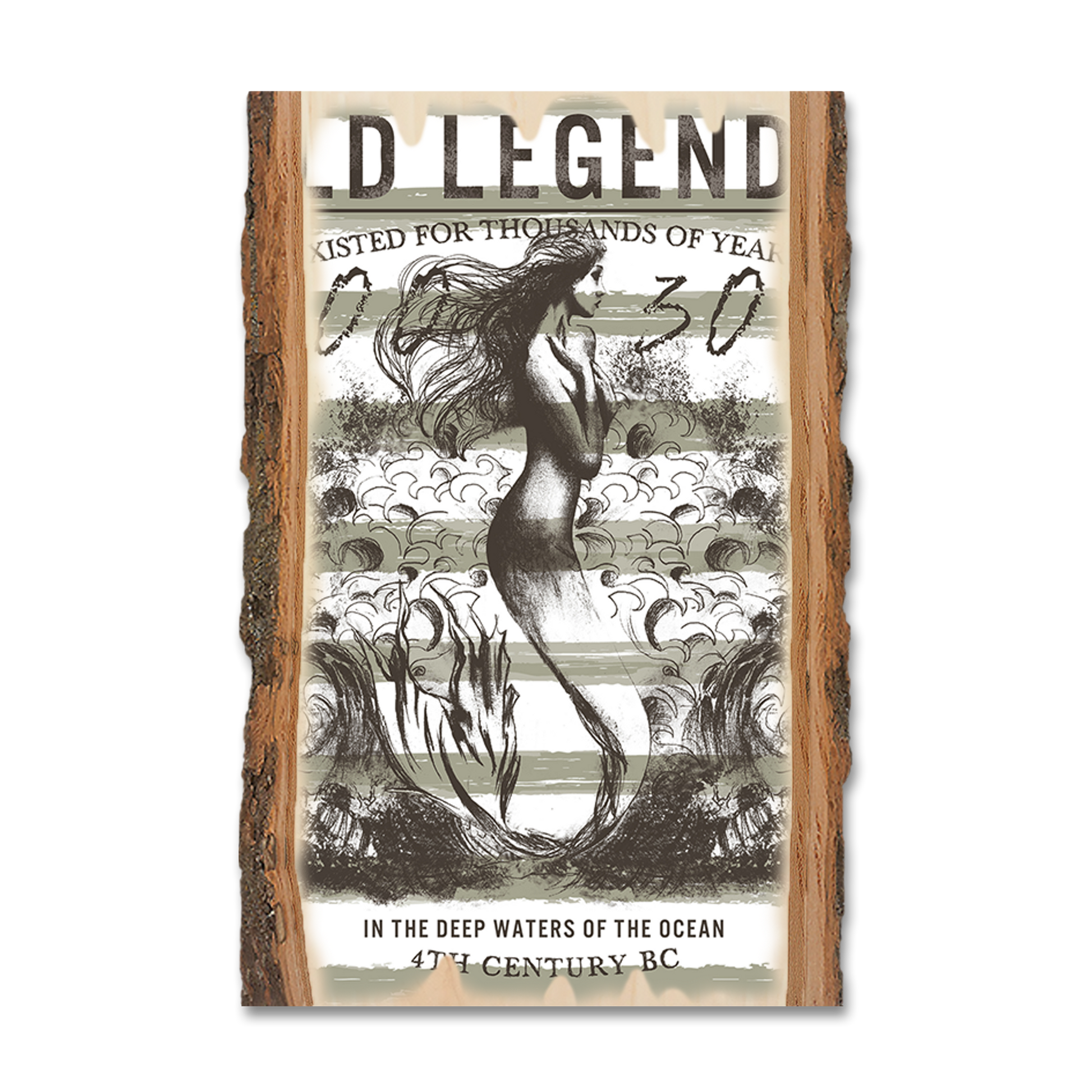 Greeting Card: Live Edge - Old Legends Mermaid