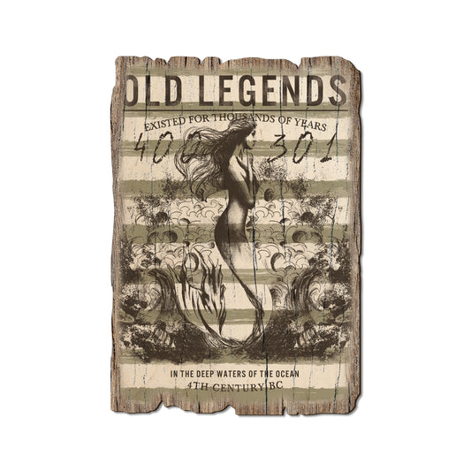 Old Legends Mermaid - Rustic Edge Postcards & Magnets Rustic Edge Postcard (5pk // $2.80ea)