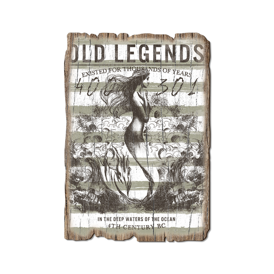 Greeting Card: Weathered Edge - Old Legends Mermaid
