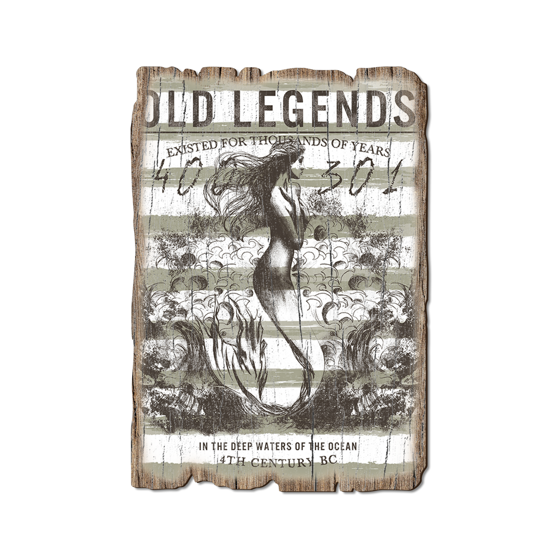 Postcard: Weathered Edge - Old Legends Mermaid