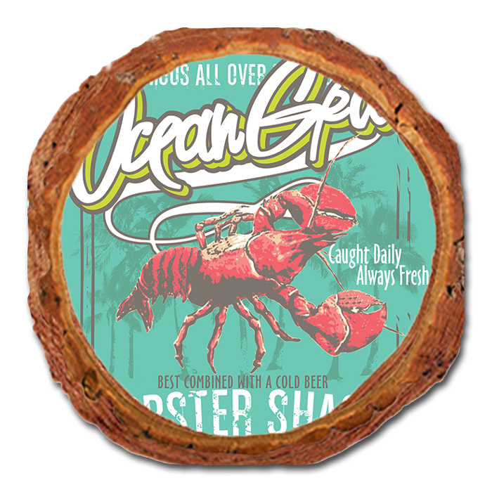 Coaster: Live Edge - Ocean Lobster Shack (Pack of 5)