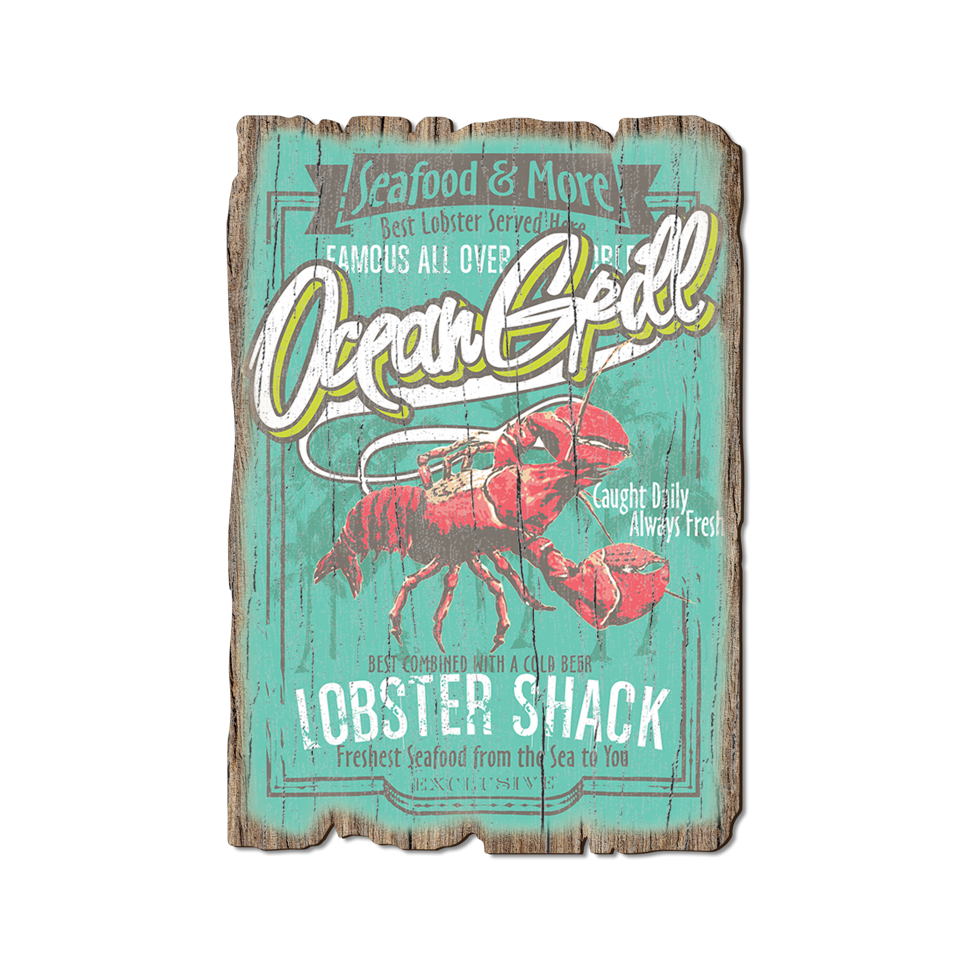 Greeting Card: Weathered Edge - Ocean Lobster Shack (Pack of 5)