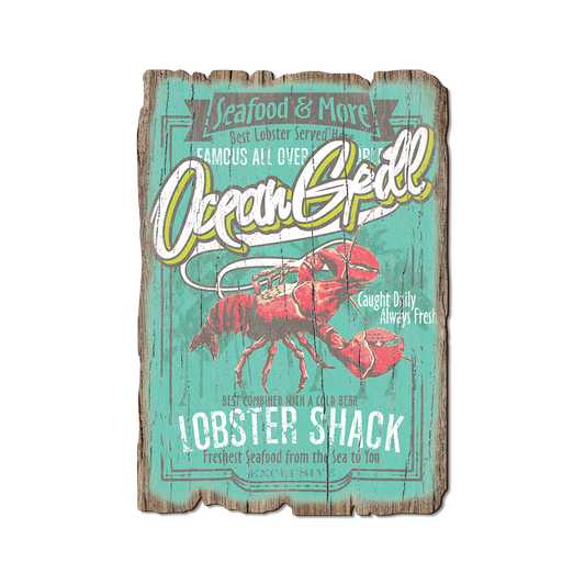 Greeting Card: Weathered Edge - Ocean Lobster Shack (Pack of 5)