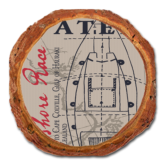 Coaster: Live Edge - Off Shore Race (Pack of 5)