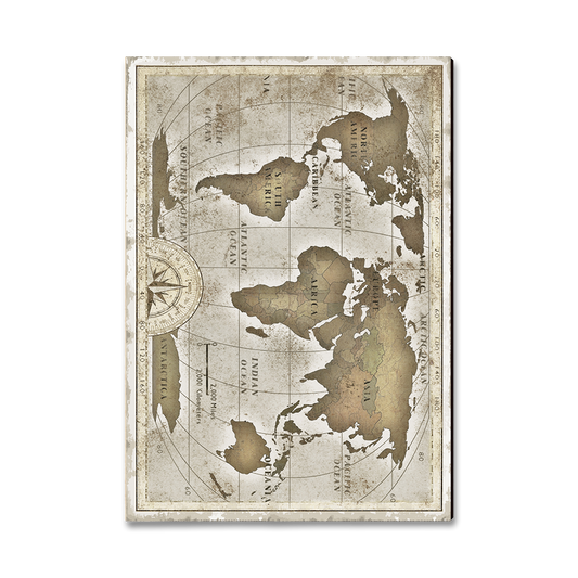 Magnet: Classic Edge - Old World Map