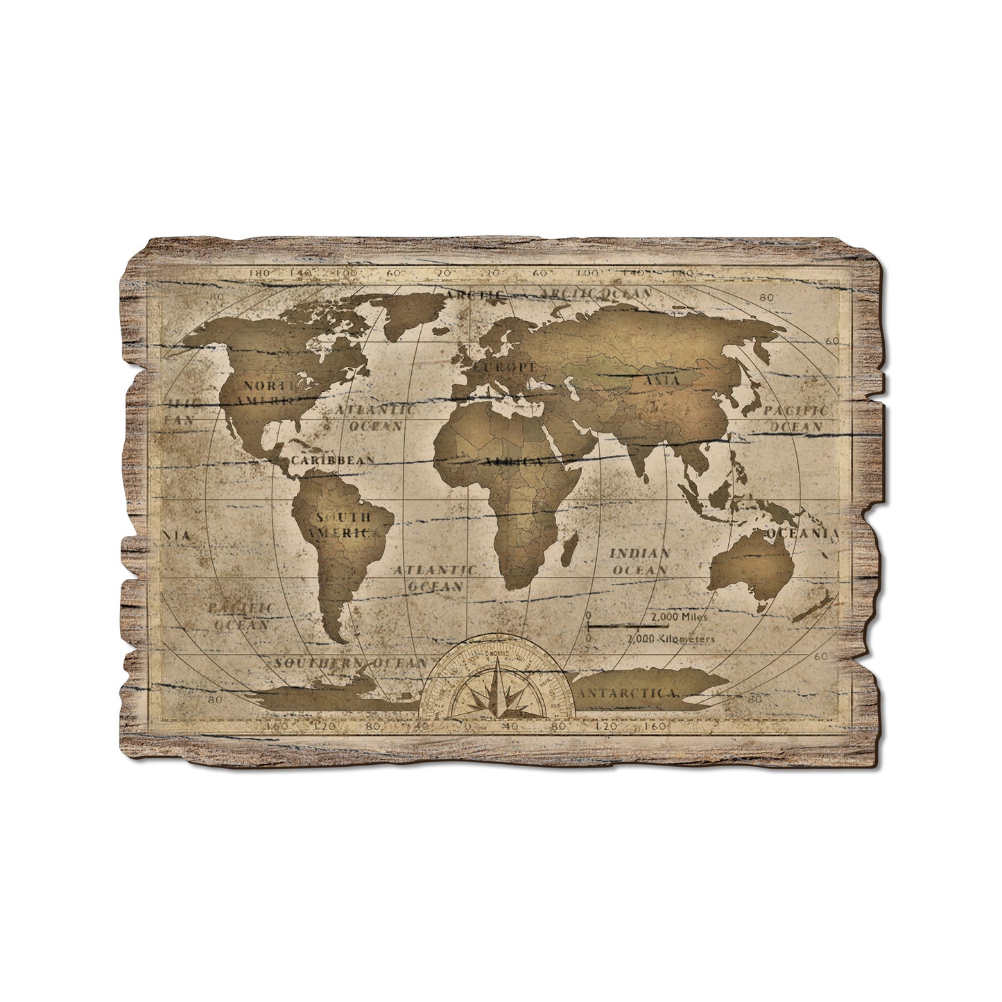Old World Map - Rustic Edge Postcards & Magnets Rustic Edge Postcard (5pk // $2.80ea)