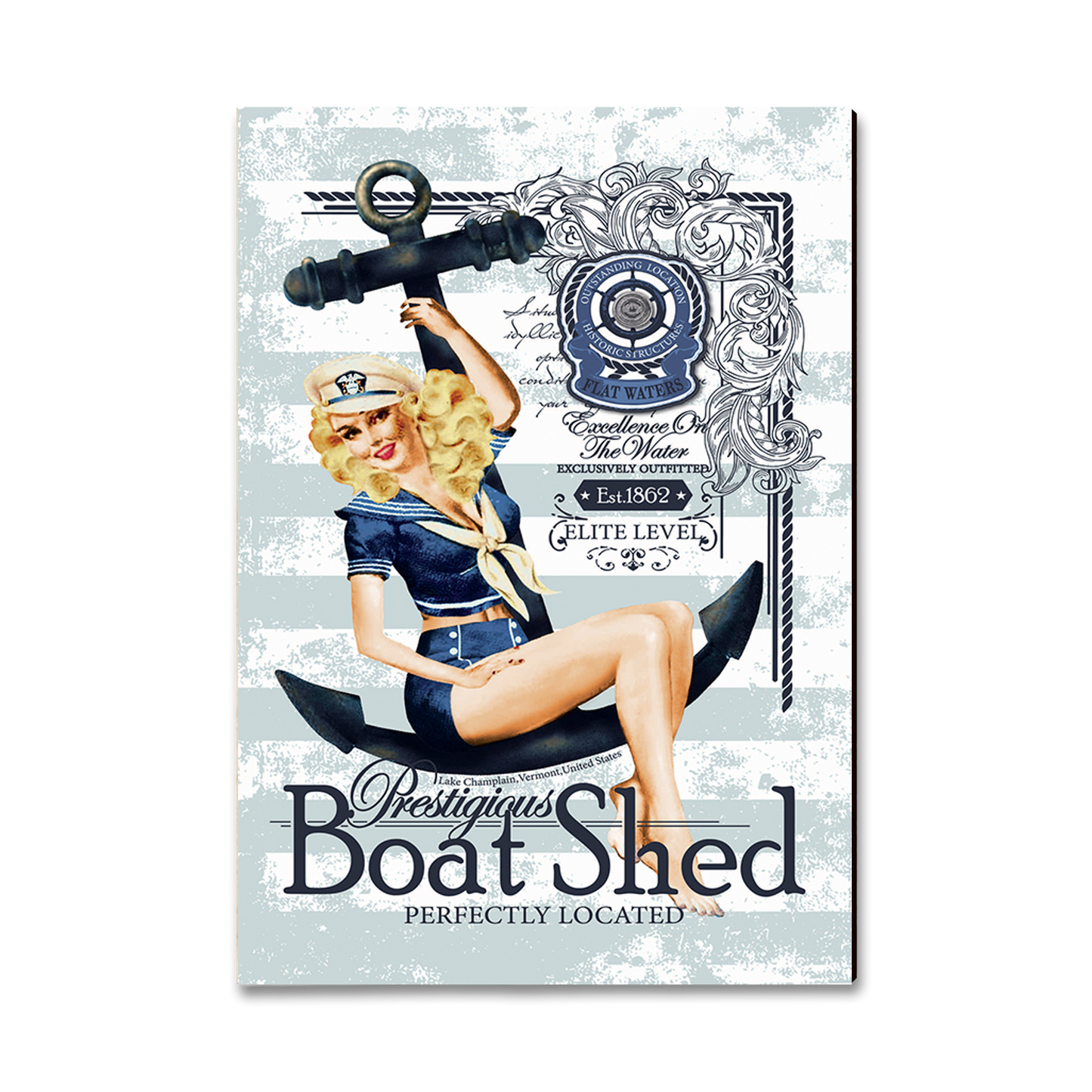 Postcard: Classic Edge - Prestigious Boat Shed