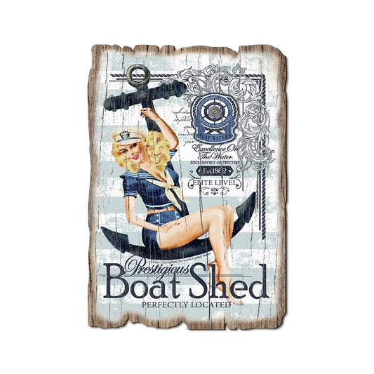 Greeting Card: Weathered Edge - Prestigious Boat Shed (Pack of 5)