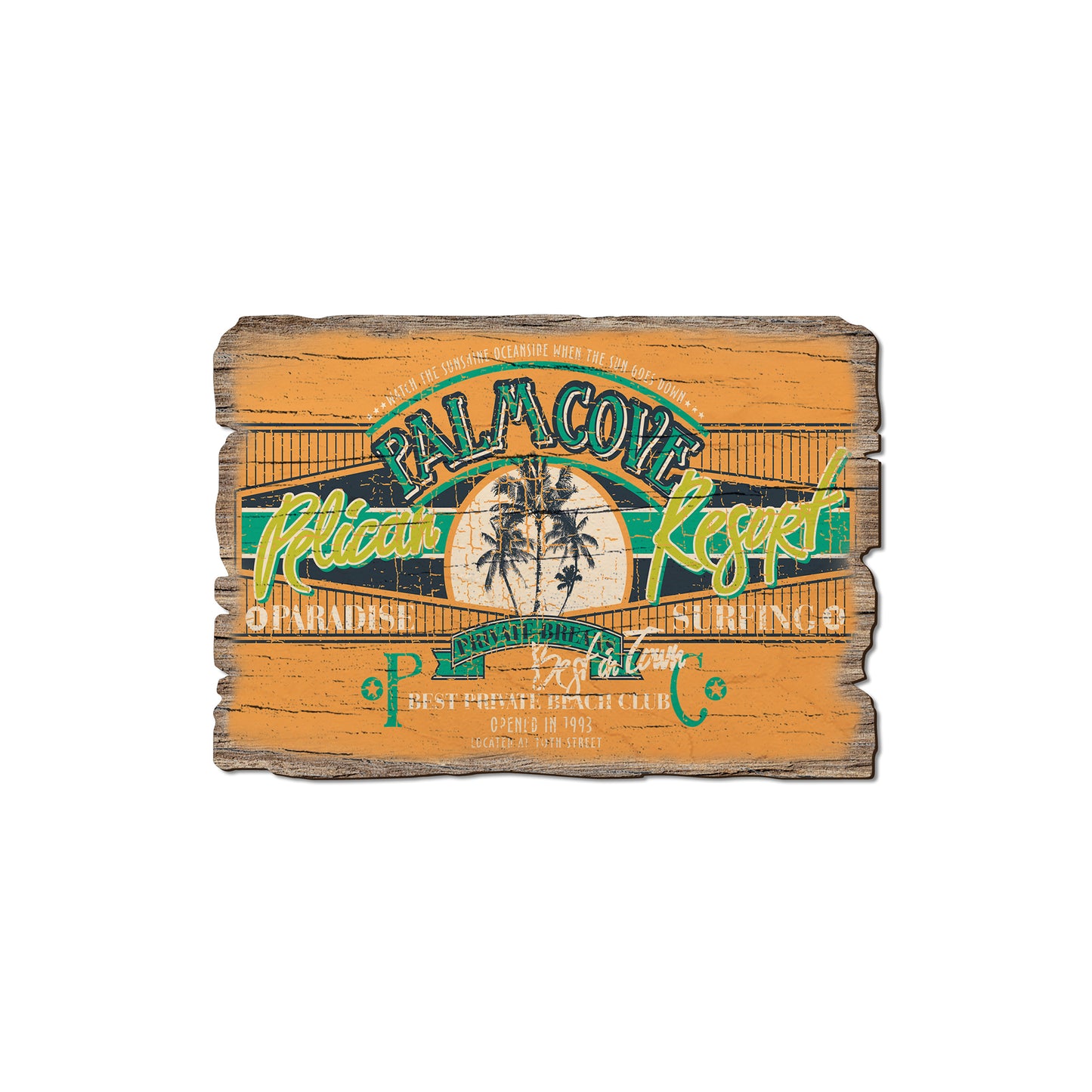 Palm Cove Resort - Rustic Edge Postcards & Magnets Rustic Edge Magnet (5pk // $2.80ea)