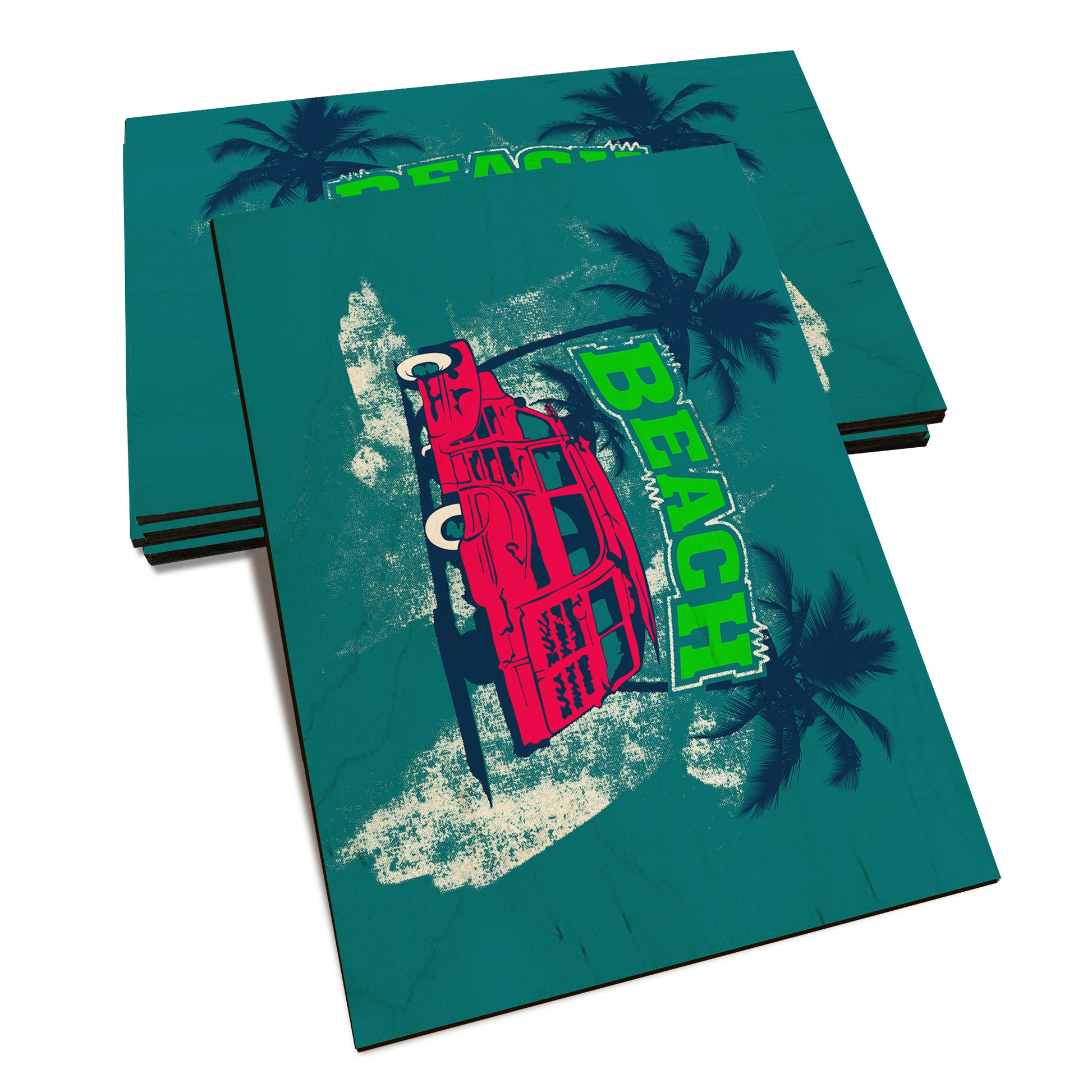 Red Beach Woodie - Classic Edge Classic Edge Postcard (5pk // $2.80ea)