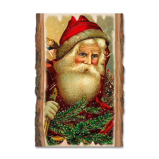 Magnet: Live Edge - Red Hat Santa