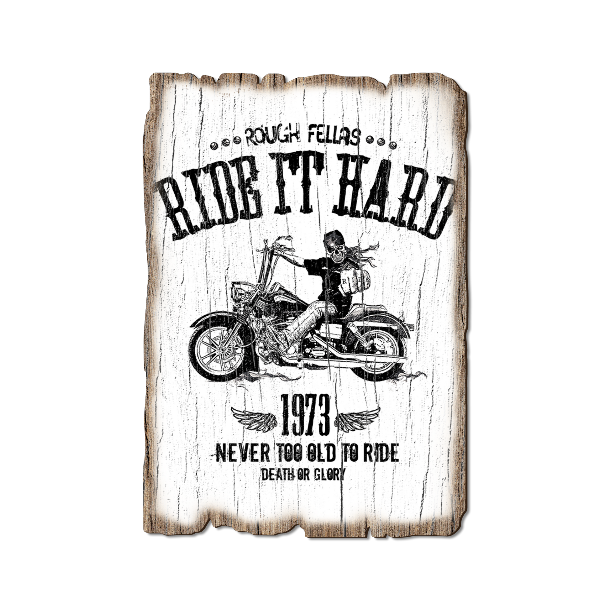 Greeting Card: Weathered Edge - Ride It Hard