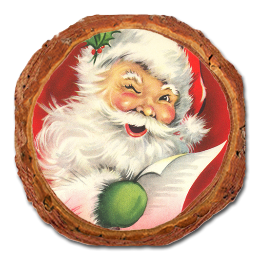Coaster: Live Edge - Red Santa (Pack of 5)
